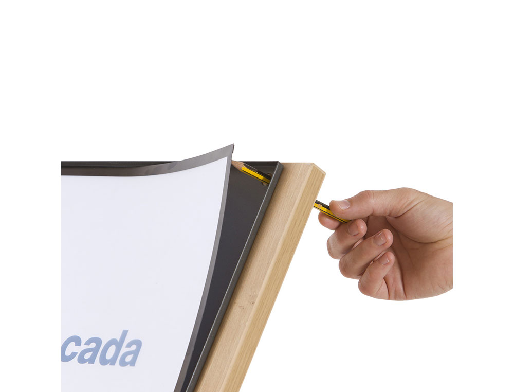 EXPOSITOR ROCADA DE CHAO SERIE NATURAL MAGNETICO ROTATIVO 360º ALTURA AJUSTAVEL DIN A3