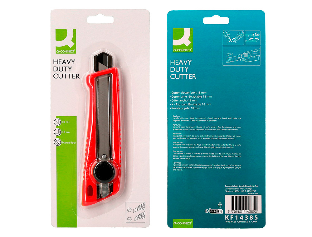 X-ATO Q-CONNECT XD-190 COM PROTETOR METALICO DE LAMINA LARGA DE CARBONO E BLOQUEIO DA FOLHA POR RODA