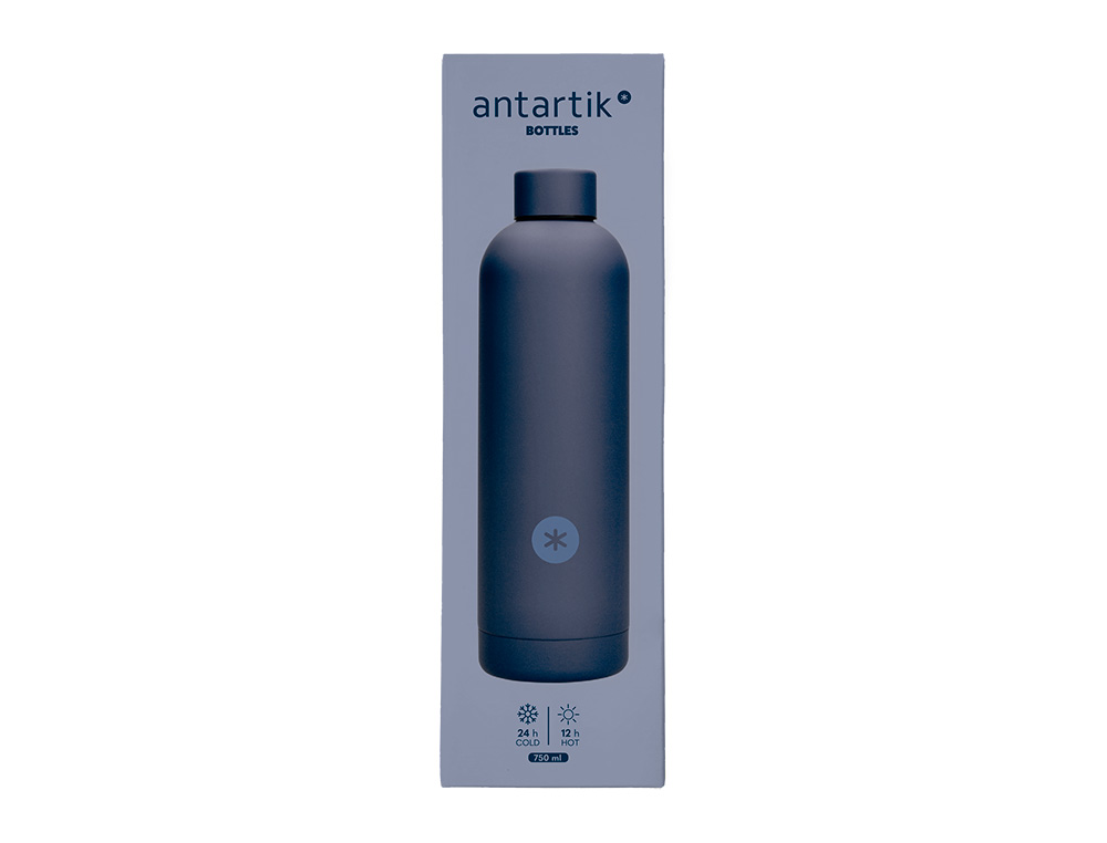 GARRAFA ANTARTIK ISOTERMICA ACO INOXIDAVEL LIVRE DE BPA COR AZUL 750 ML