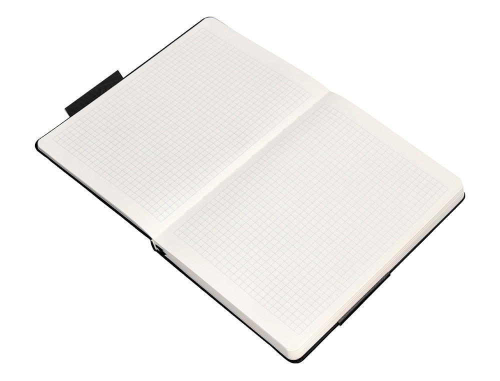 CADERNO COM ELASTICO ANTARTIK NOTES CAPA DURA A5 QUADRICULADO PRETO 100 FOLHAS 80 GR FSC