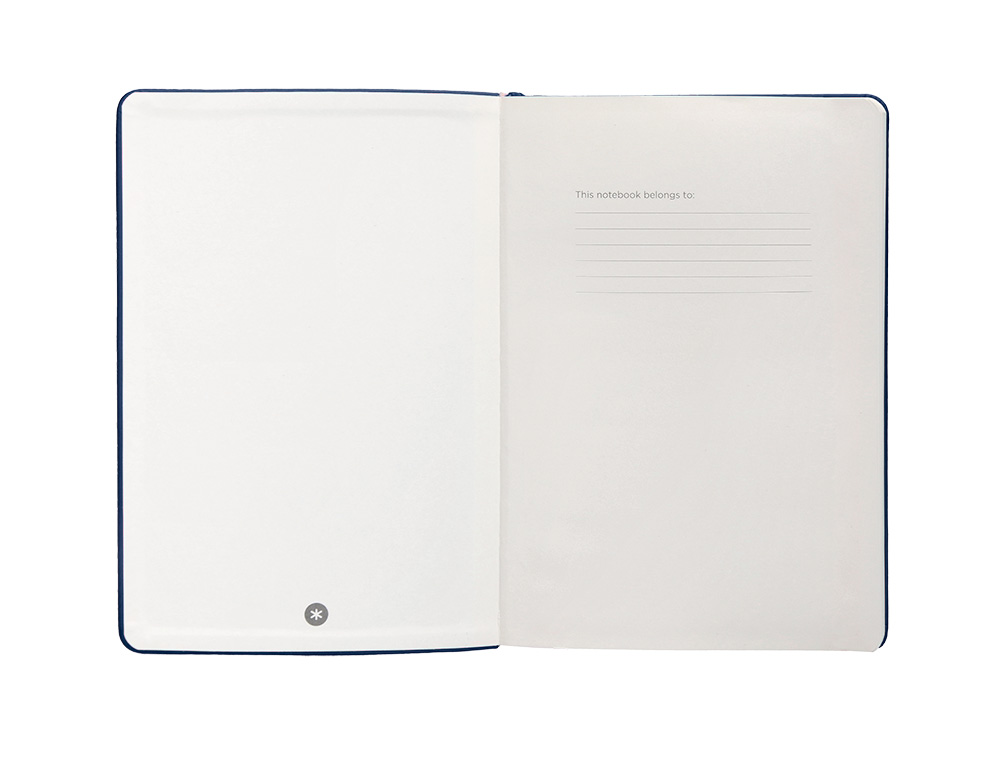 CADERNO COM ELASTICO ANTARTIK NOTES CAPA DURA A4 LISO AZUL MARINHO 100 FOLHAS 80 GR FSC