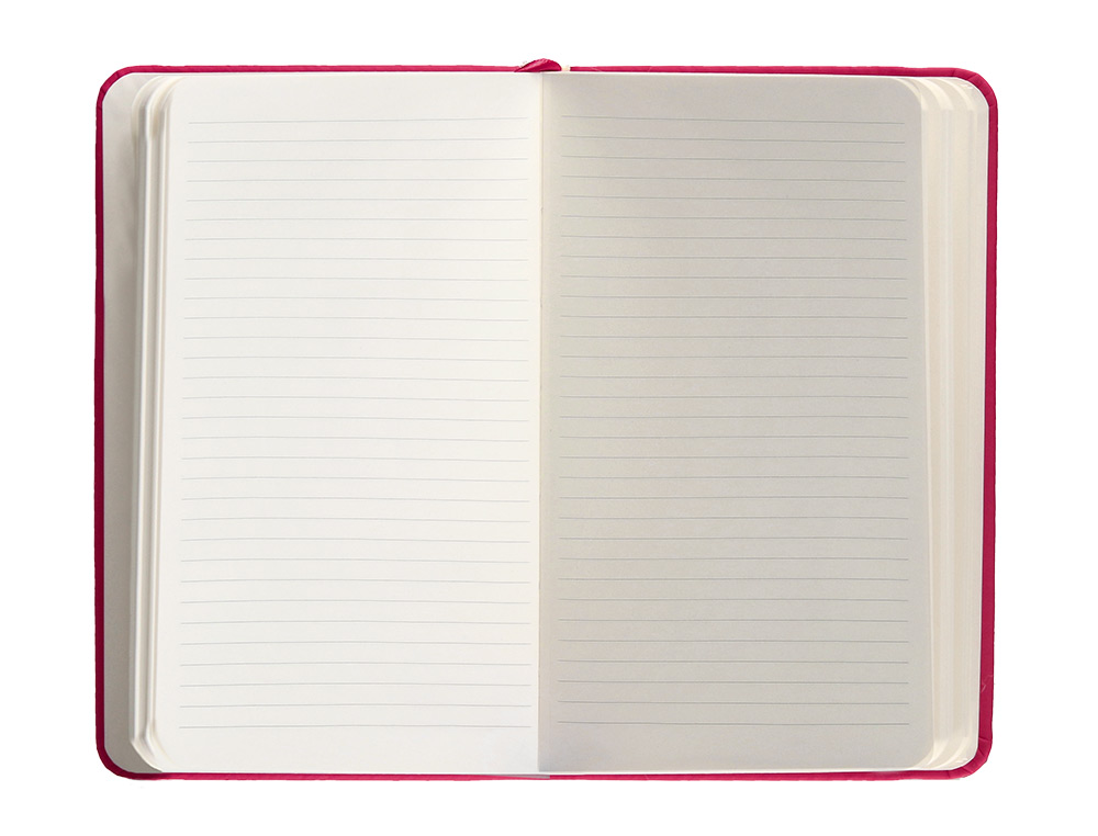 CADERNO COM ELASTICO ANTARTIK NOTES CAPA DURA A6 PAUTADO FUCSIA 100 FOLHAS 80 GR FSC
