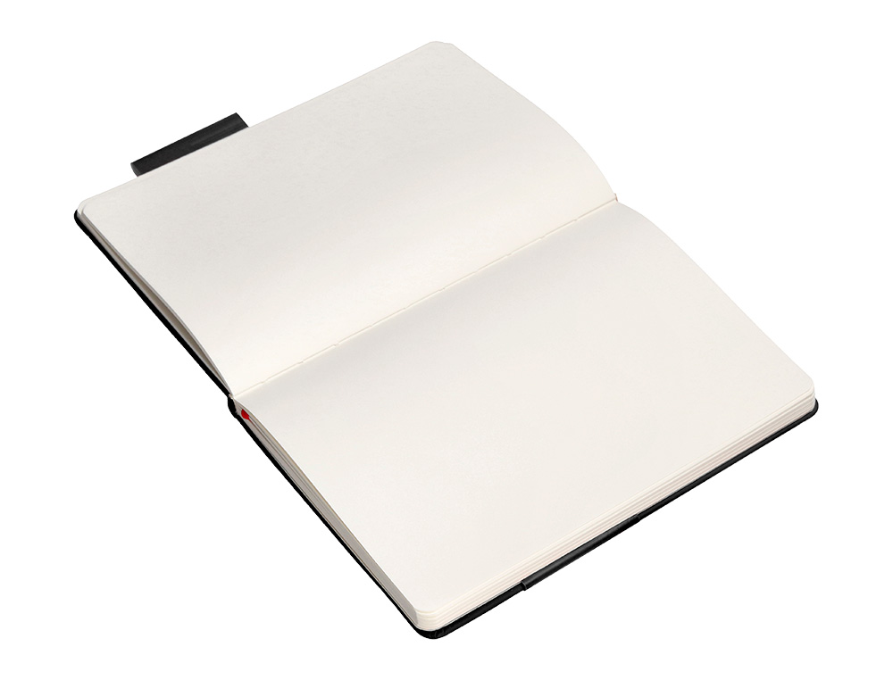 CADERNO COM ELASTICO ANTARTIK NOTES CAPA DURA A4 LISO PRETO E VERMELHO 100 FOLHAS 80 GR FSC