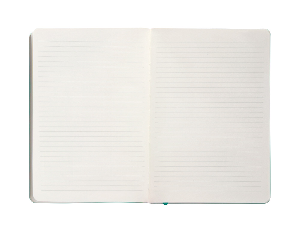 CADERNO COM ELASTICO ANTARTIK NOTES CAPA MOLE A5 PAUTADO TURQUESA 80 FOLHAS 80 GR FSC