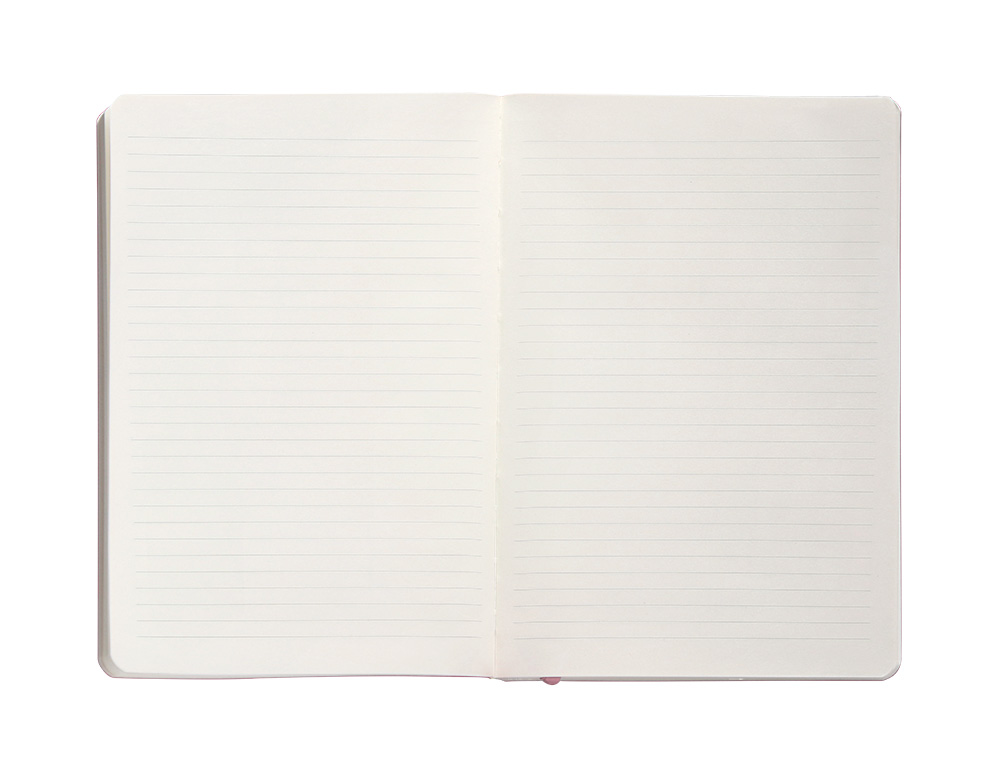 CADERNO COM ELASTICO ANTARTIK NOTES CAPA MOLE A5 PAUTADO ROSA PASTEL 80 FOLHAS 80 GR FSC