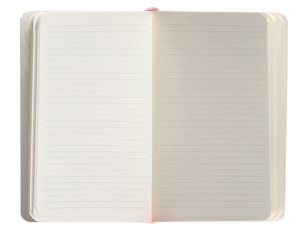 CADERNO COM ELASTICO ANTARTIK NOTES CAPA MOLE A6 PAUTADO ROSA PASTEL 100 FOLHAS 80 GR FSC