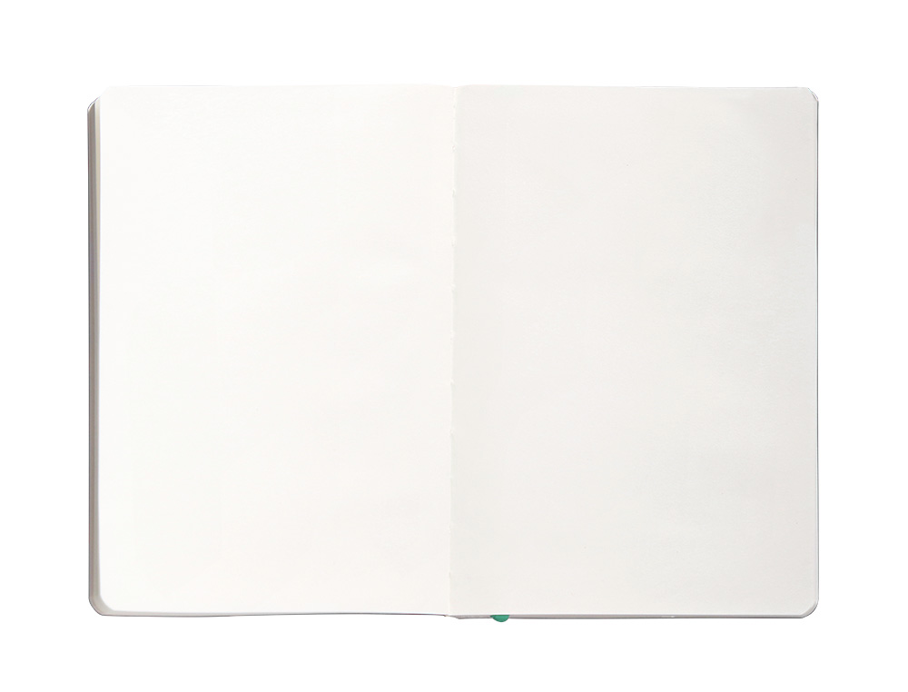 CADERNO COM ELASTICO ANTARTIK NOTES CAPA MOLE A5 LISO CINZA E TURQUESA 80 FOLHAS 80 GR FSC