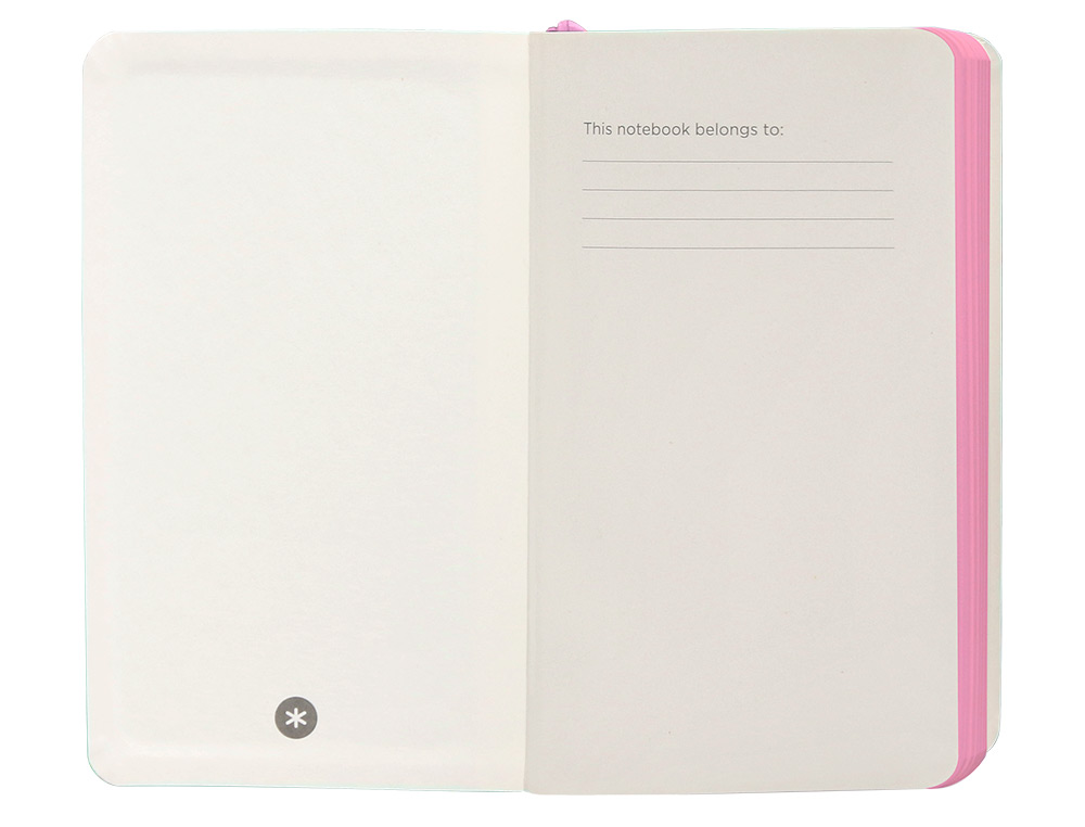 CADERNO COM ELASTICO ANTARTIK NOTES CAPA MOLE A6 PAUTADO ROSA E TURQUESA 100 FOLHAS 80 GR FSC