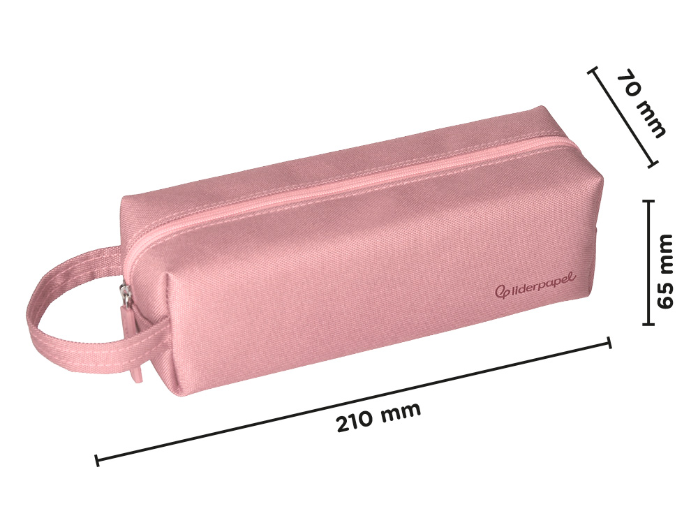 ESTOJO ESCOLAR LIDERPAPEL RETANGULAR COM ASA 210X70 MM LILAS