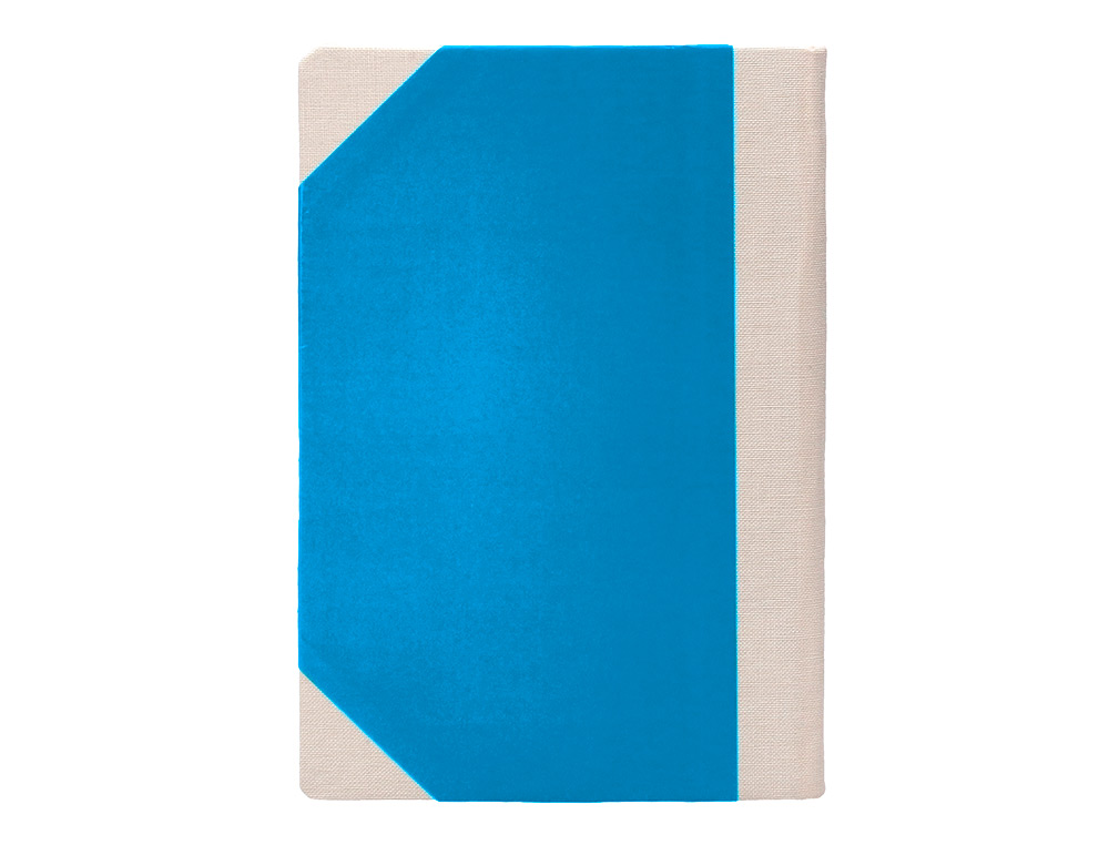 LIVRO DE CARTAO COSIDO FERNANDES FLECHA DIN A5+ LISO 50 FOLHAS 100 GR AZUL
