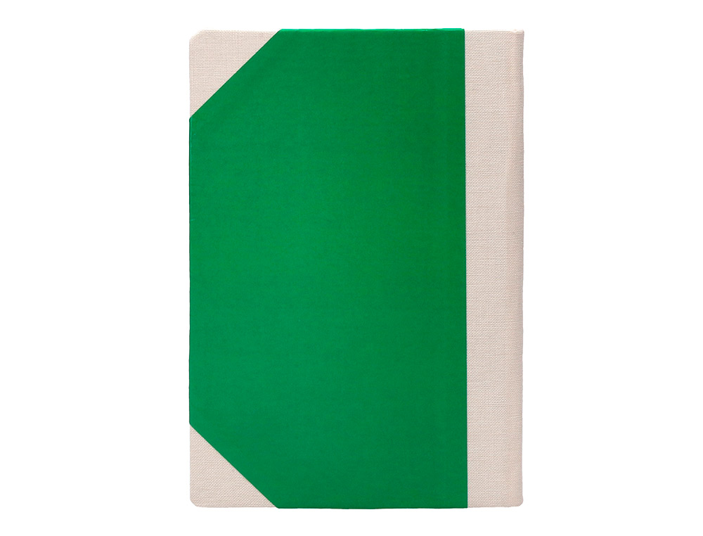 LIVRO DE CARTAO COSIDO FERNANDES FLECHA DIN A5+ LISO 50 FOLHAS 100 GR VERDE