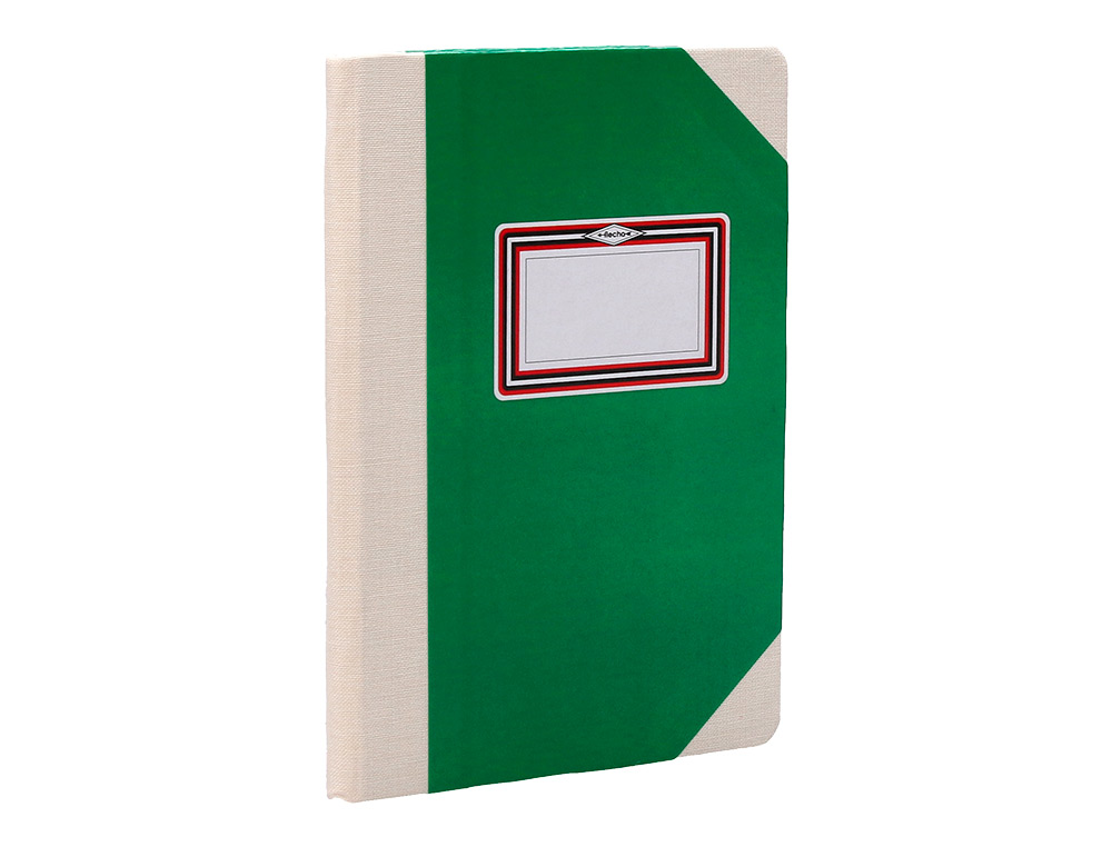 LIVRO DE CARTAO COSIDO FERNANDES FLECHA DIN A5+ LISO 50 FOLHAS 100 GR VERDE