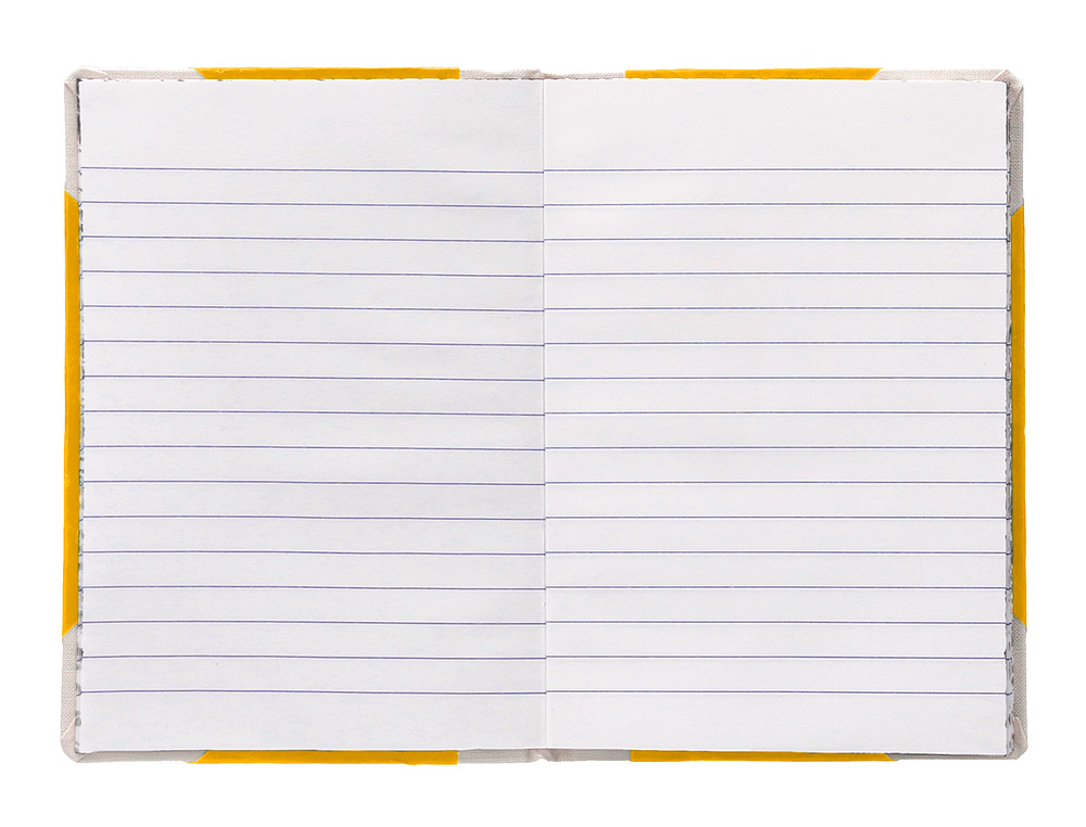 LIVRO DE CARTAO COSIDO FERNANDES FLECHA DIN A5+ PAUTADO 50 FOLHAS 100 GR AMARELO