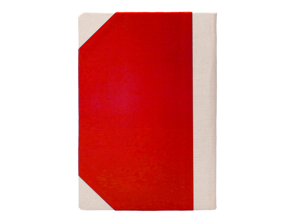 LIVRO DE CARTAO COSIDO FERNANDES FLECHA DIN A5+ PAUTADO 50 FOLHAS 100 GR VERMELHO