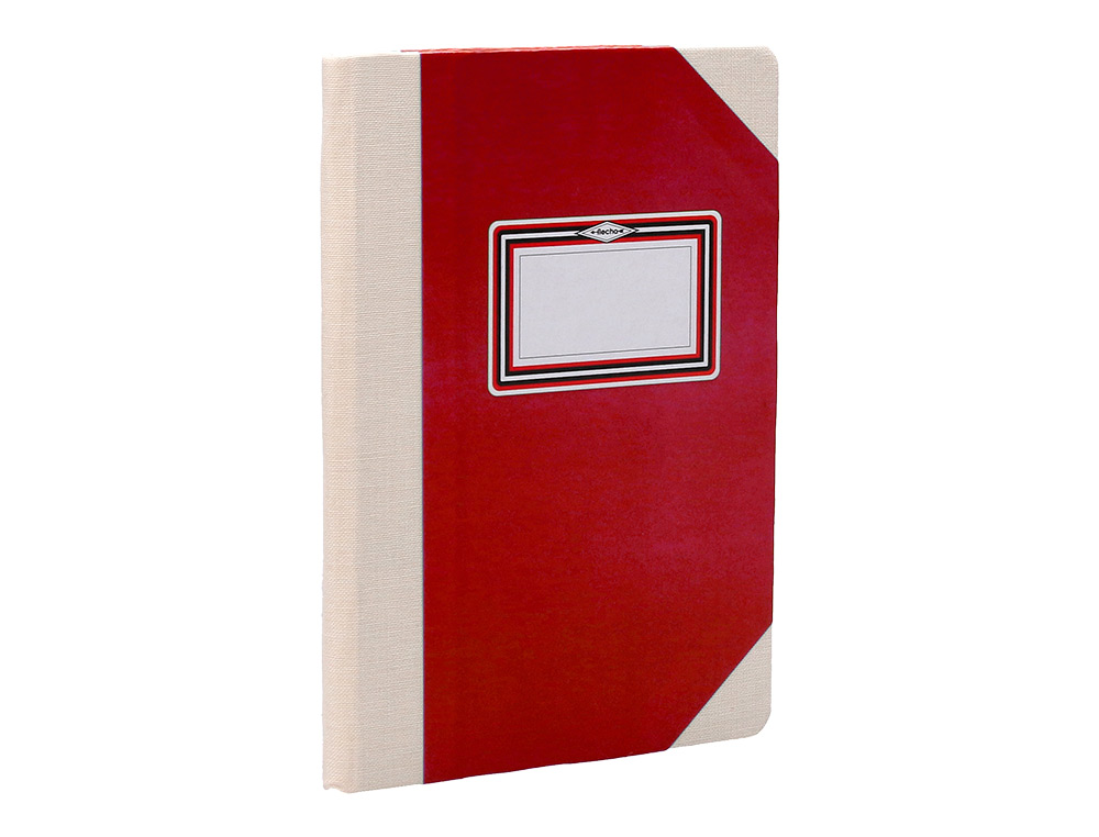 LIVRO DE CARTAO COSIDO FERNANDES FLECHA DIN A5+ PAUTADO 50 FOLHAS 100 GR VERMELHO