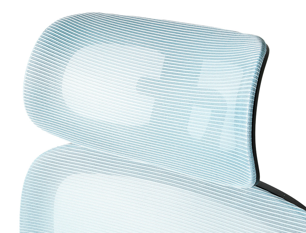 CADEIRA DE DIRECAO Q-CONNECT SORRENTO TECIDO BASE METALICA ALT MAX 1320 LAR 650 PROF 600 MM RODAS PREMIUM AZUL-CINZA
