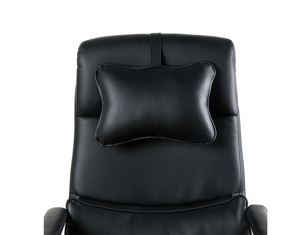 CADEIRA DE DIRECAO Q-CONNECT RAVENNA IMITACAO DE PELE BASE METALICA ALT MAX 1300 LARG 670 PROF 730 MM RODAS PREMIUM COR