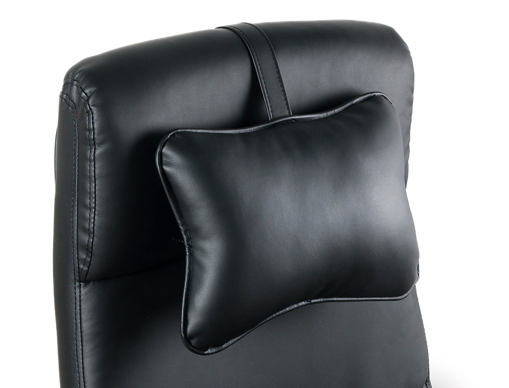 CADEIRA DE DIRECAO Q-CONNECT RAVENNA IMITACAO DE PELE BASE METALICA ALT MAX 1300 LARG 670 PROF 730 MM RODAS PREMIUM COR