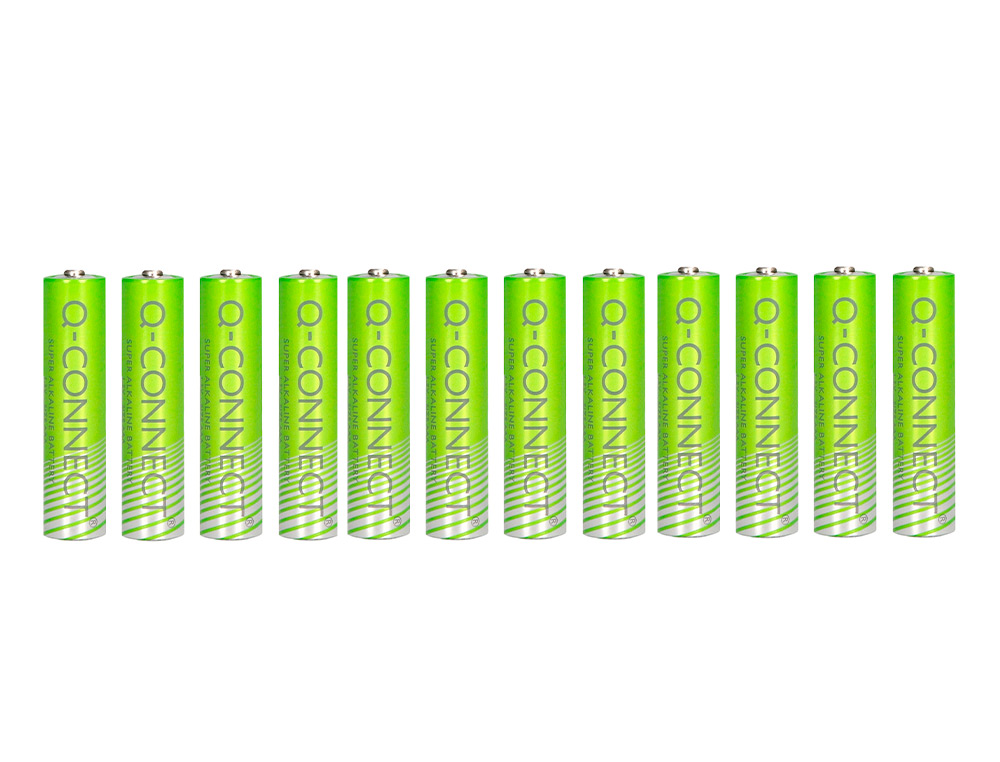 PILHA Q-CONNECT ALCALINA AAA BLISTER DE 12 UNIDADES