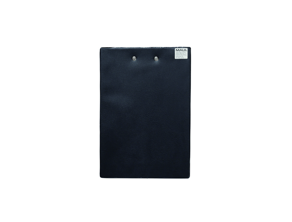 PORTA NOTAS MAUL DIN A5 CARTAO PLASTIFICADO PVC COM PINCA COR PRETO