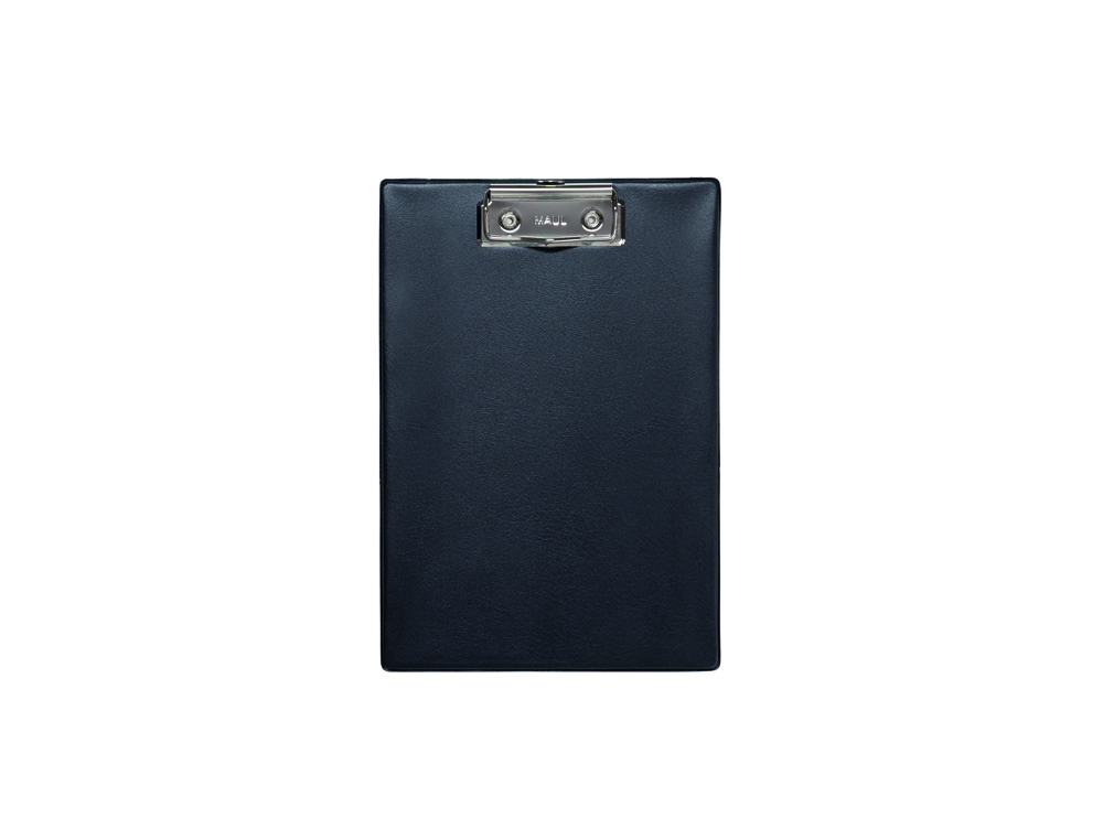 PORTA NOTAS MAUL DIN A5 CARTAO PLASTIFICADO PVC COM PINCA COR PRETO