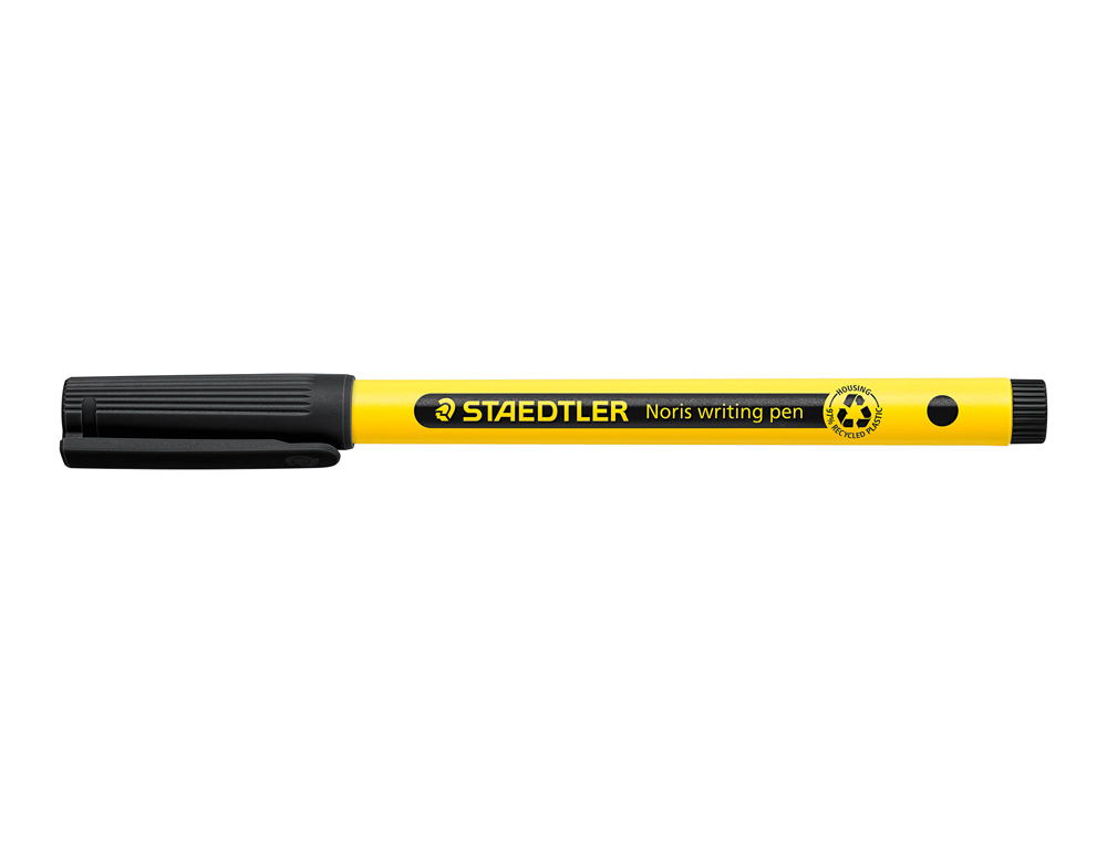MARCADOR STAEDTLER NORIS WRITING PEN 307 TINTA BASE DE AGUA PONTA FINA TRACO 0,6 MM PRETO