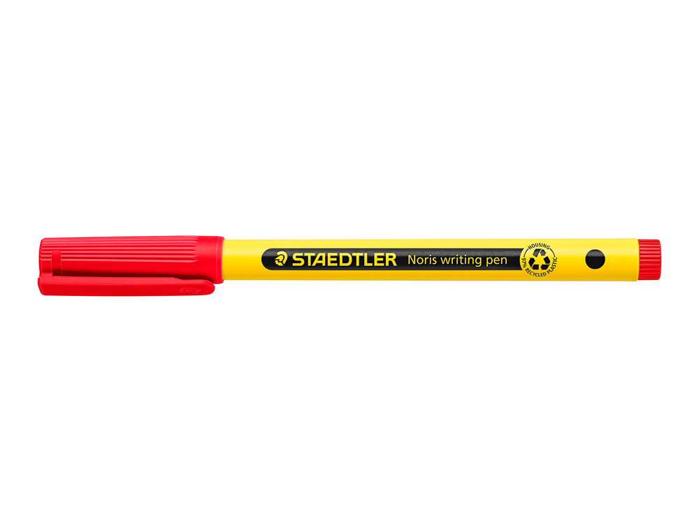 MARCADOR STAEDTLER NORIS WRITING PEN 307 TINTA BASE DE AGUA PONTA FINA TRACO 0,6 MM VERMELHO