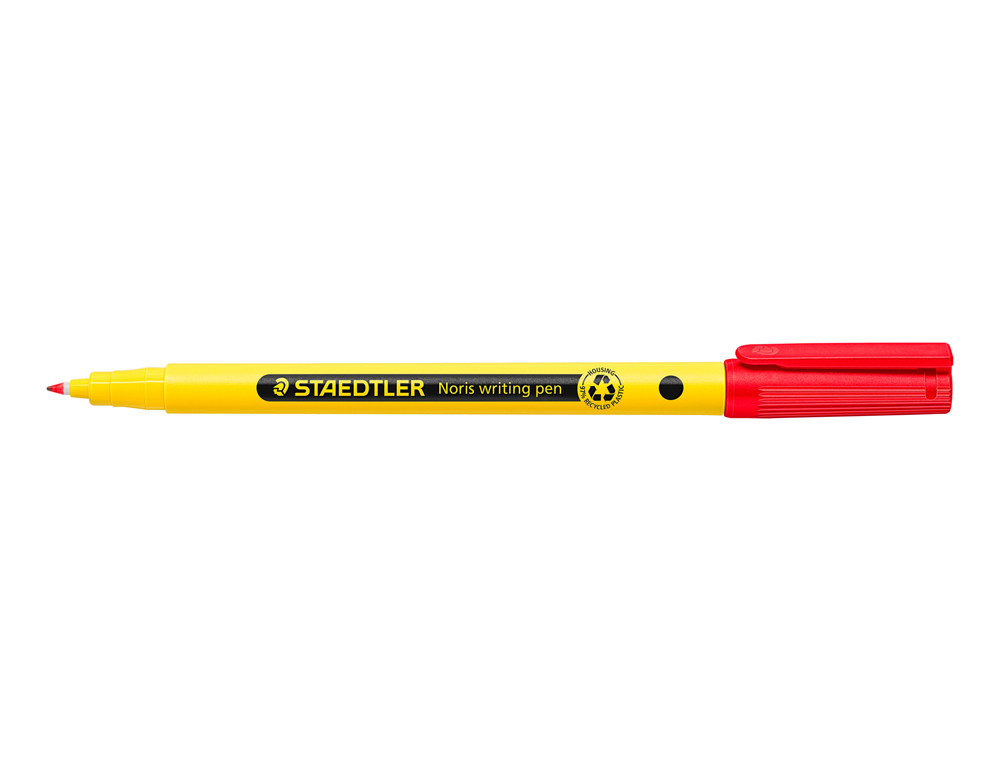 MARCADOR STAEDTLER NORIS WRITING PEN 307 TINTA BASE DE AGUA PONTA FINA TRACO 0,6 MM VERMELHO