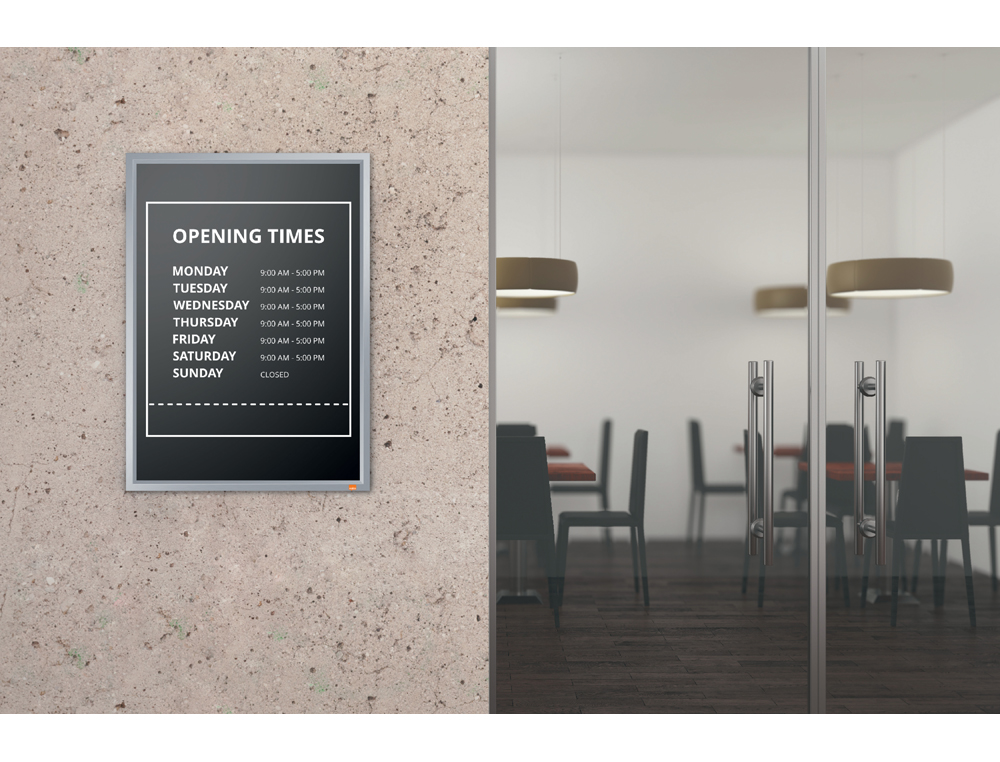 MOLDURA PORTA ANUNCIOS NOBO IMPRESSION PRO DIN A3 MOLDURA DE CLIP ALUMINIO 320X17X445 MM