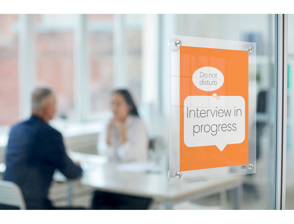 MOLDURA PORTA ANUNCIOS NOBO ACRILICO TRANSPARENTE DE PAREDE AMOVIVEL DIN A3 SEM MOLDURA 348X24X471 MM