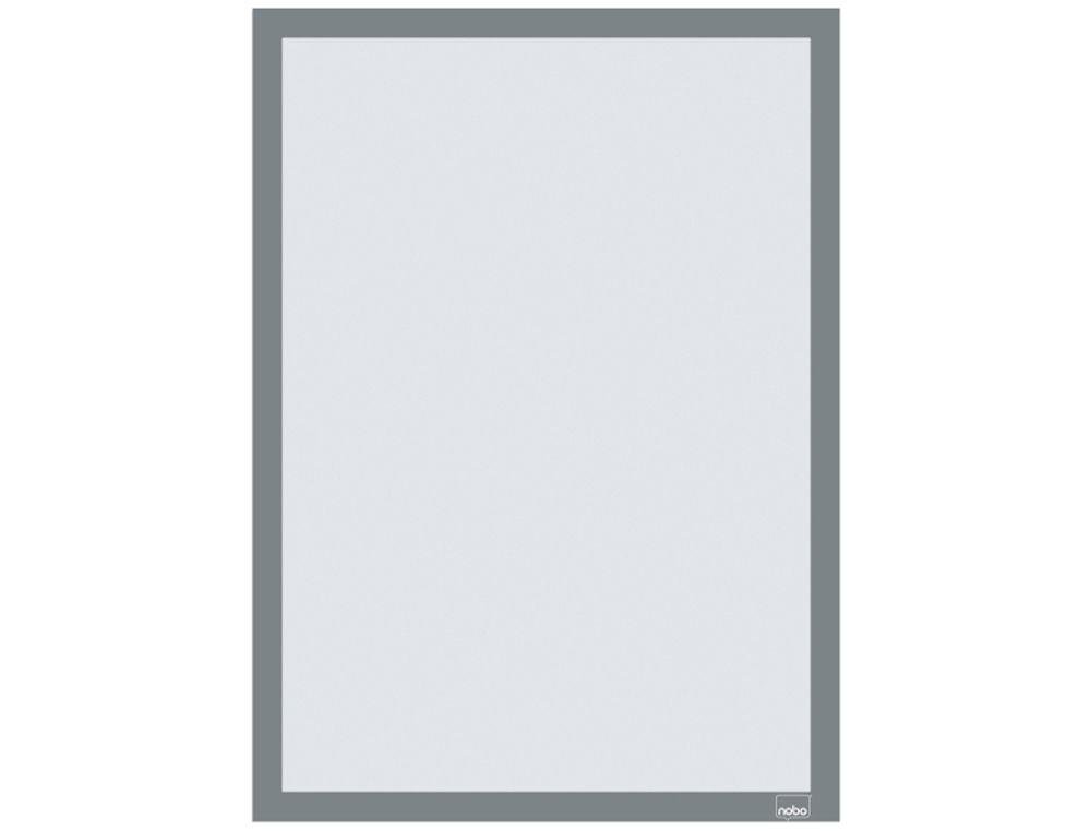 MOLDURA PORTA ANUNCIOS NOBO DIN A3 MOLDURA MAGNETICA AUTO ADESIVA COR PRATA PACK DE 2 UNIDADES