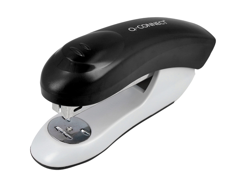 AGRAFADOR Q-CONNECT KF14204 PLASTICO ABS PRETO CAPACIDADE 20 FOLHAS