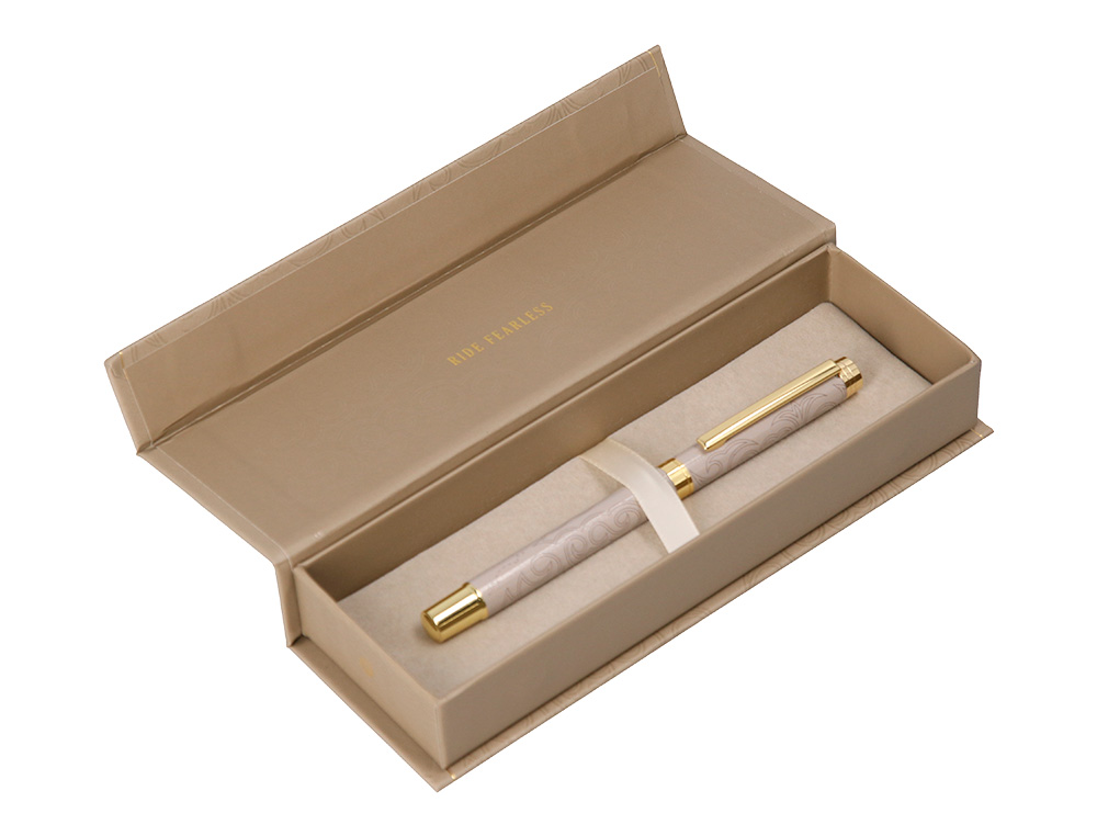 ROLLER BELIUS WILD WEST ALUMINIO COR BEGE TINTA COR PRETO CAIXA DE DESIGN