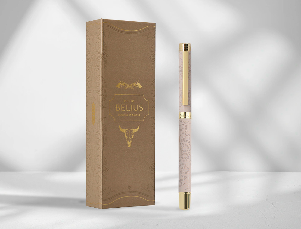 ROLLER BELIUS WILD WEST ALUMINIO COR BEGE TINTA COR PRETO CAIXA DE DESIGN