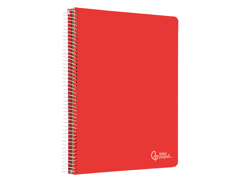 CADERNO ESPIRAL LIDERPAPEL WITTY MICRO DIN A5 CAPA DURA 120F 90GR QUADRICULA 5MM 5 BANDAS 6 FUROS CORES SORTIDAS