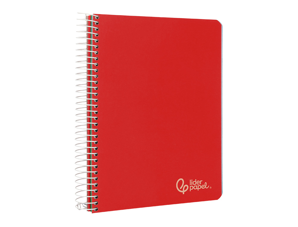 CADERNO ESPIRAL LIDERPAPEL WITTY MICRO DIN A5 CAPA DURA 120F 90GR PAUTADO 5 BANDAS 6 FUROS CORES SORTIDAS