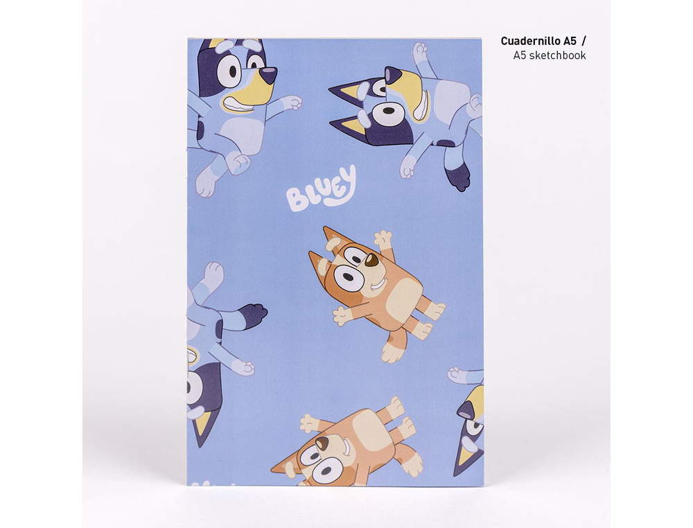 CONJUNTO DE ARTIGOS PAPELARIA CERDA COLORIR BLUEY