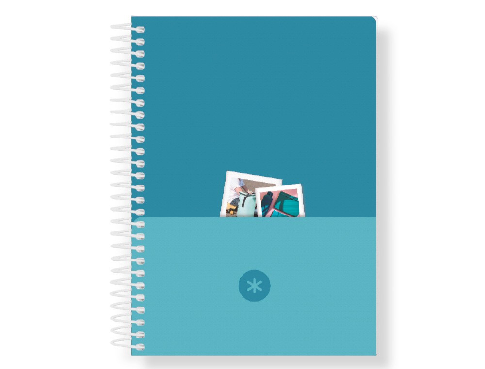 AGENDA ESPIRAL ANTARTIK ESSENTIALS A5+ 2026 DIA PAGINA TURQUESA PAPEL 80 GR FSC