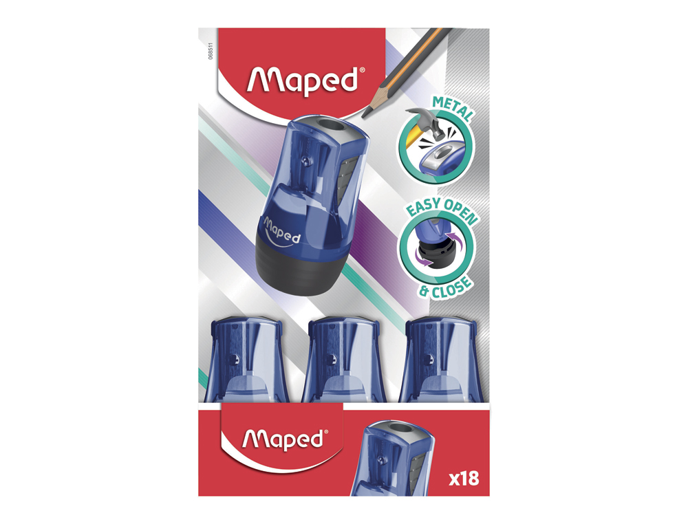 APARA LAPIS MAPED METLICO TONIC 1 USO COM DEPSITO