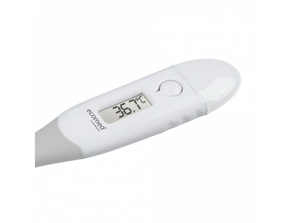 TERMOMETRO DIGITAL MEDISANA ECOMED PONTA FLEXIVEL ECRA LED LEITURA TEMPERATURA RAPIDA EM 10 SEGUNDOS