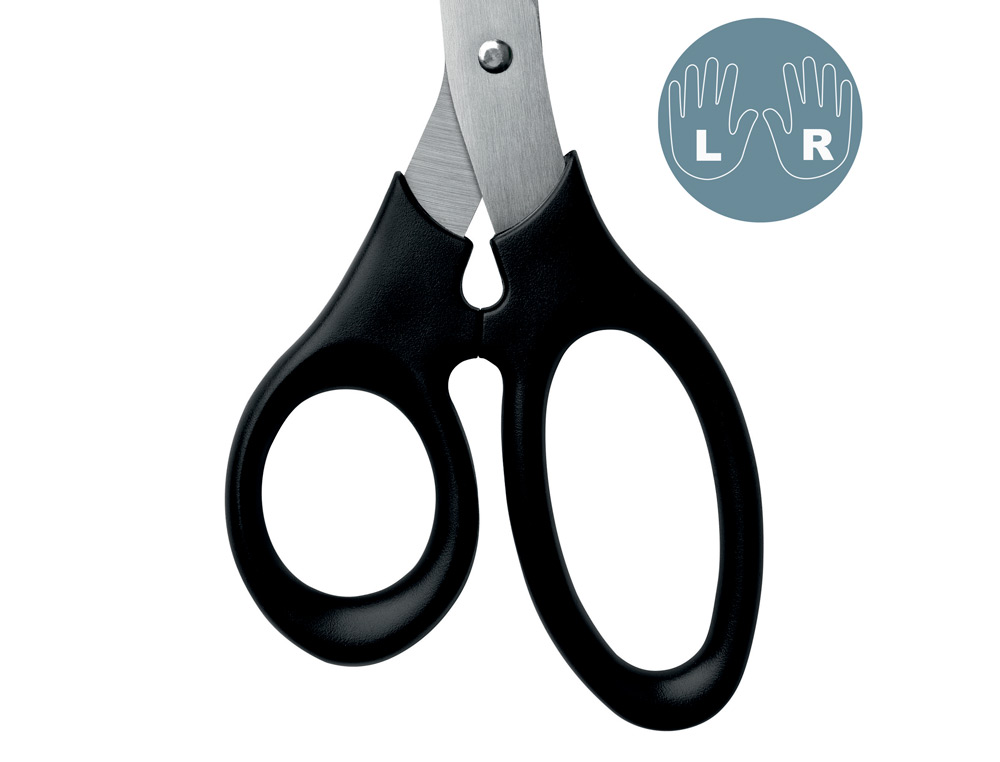 TESOURA DE ESCRITORIO LEITZ ACO INOXIDAVEL 185 MM COR PRETO