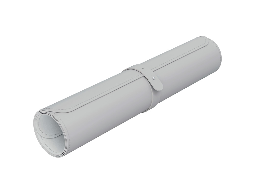 TAPETE DE SECRETARIA LEITZ 80X40 CM COR CINZA CLARO