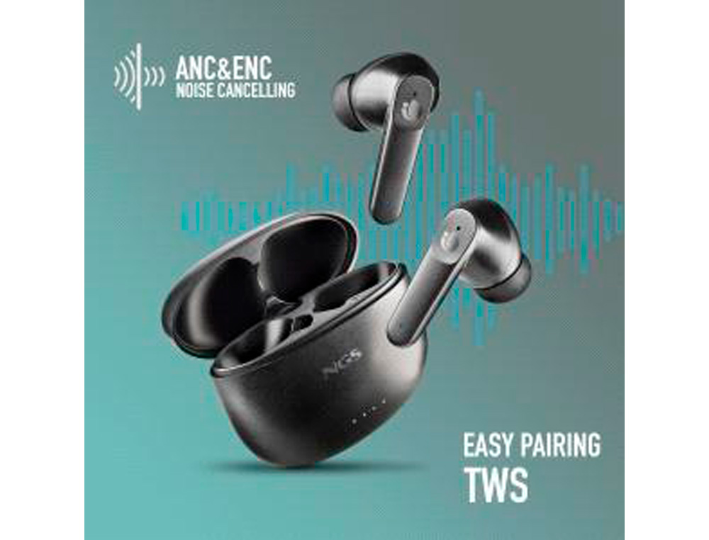AURICULARES NGS ARTICA HUSH COM ANC&ENC BLUETOOTH 16 HORAS DE AUTONOMIA MICROFONE DE ALTA QUALIDADE E TOUCH CONTROL COR