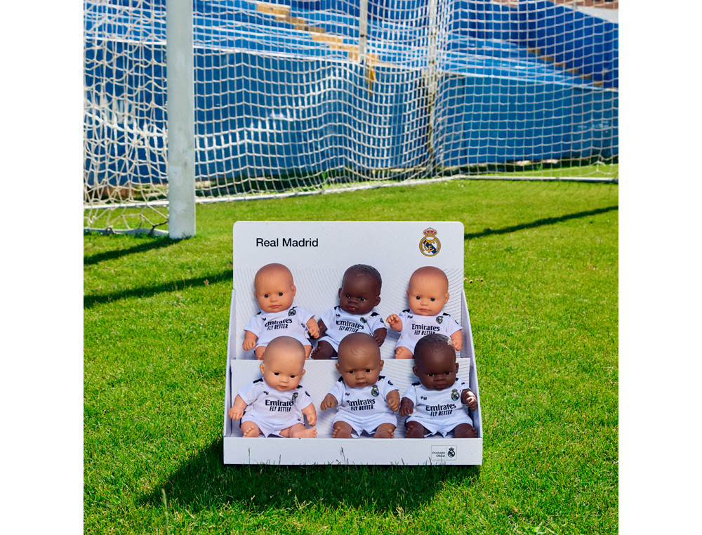 BONECO MINILAND REAL MADRID EXPOSITOR DE 12 UNIDADES SORTIDAS