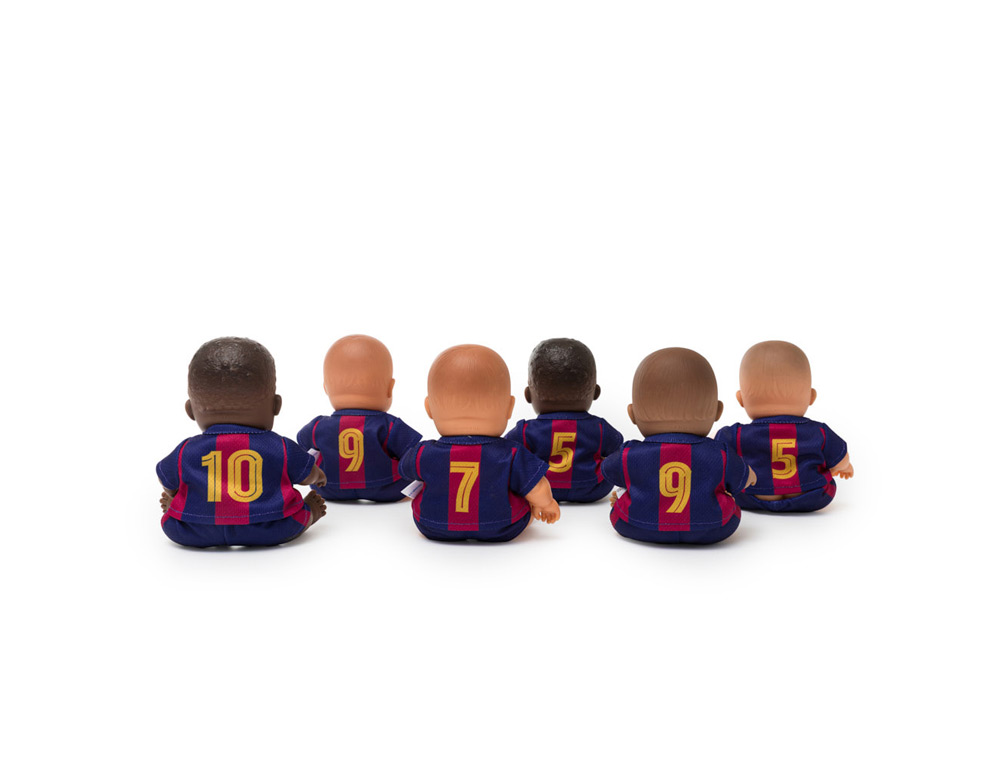BONECO MINILAND FC. BARCELONA EXPOSITOR DE 12 UNIDADES SORTIDAS