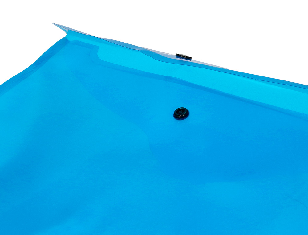 BOLSA PORTA DOCUMENTOS LIDERPAPEL COM MOLA DIN A4 AZUL
