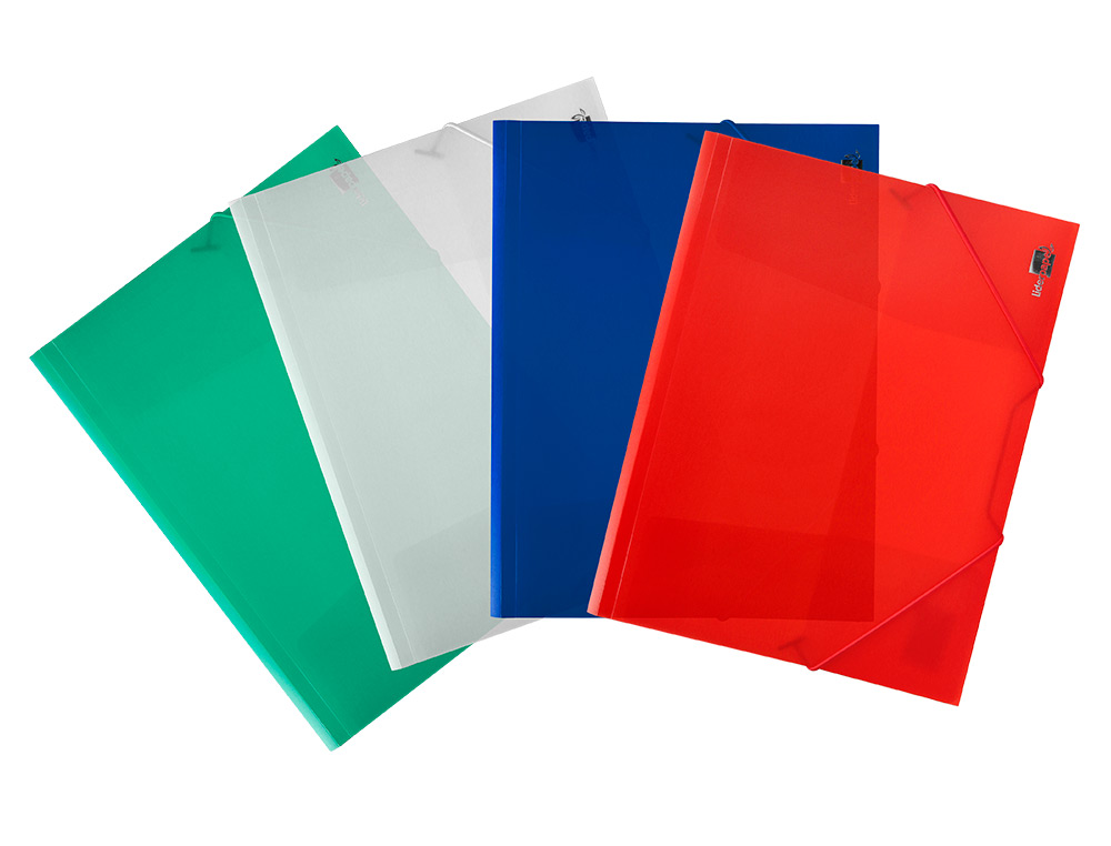 PASTA DE ELASTICOS POLIPROPILENO LIDERPAPEL DIN A4 VERMELHO