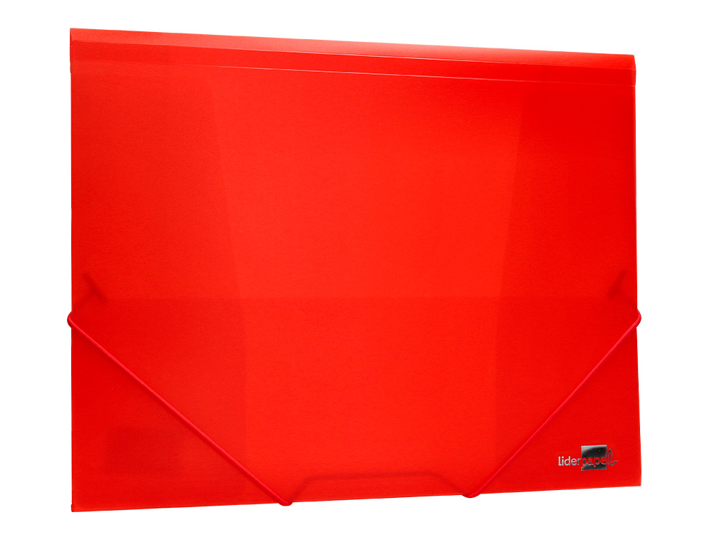 PASTA DE ELASTICOS POLIPROPILENO LIDERPAPEL DIN A4 VERMELHO