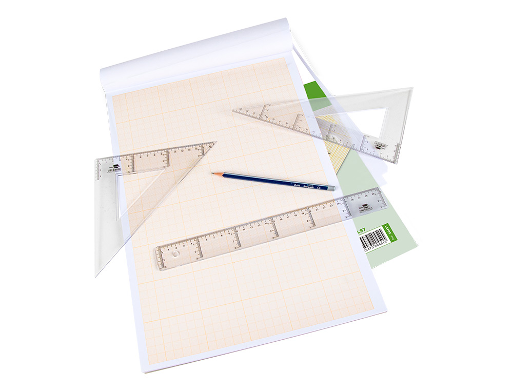 BLOCO PAPEL MILIMETRICO LIDERPAPEL DIN A4 50 FOLHAS 80 GR