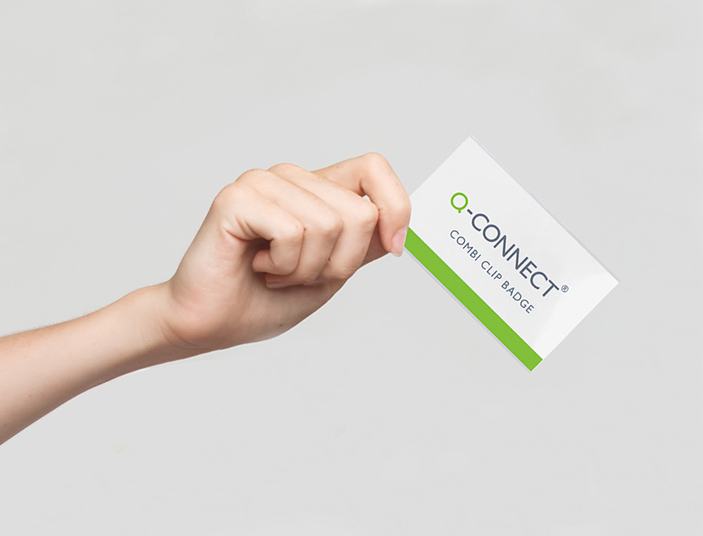 IDENTIFICADOR Q-CONNECT COM MOLA KF-01567 54X90 MM